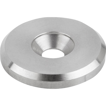 Kipp Handwheel Washer D1=6, 4, D2=45, H=6, G=M06, Stainless Steel 1.4305 Bright K0173.10645